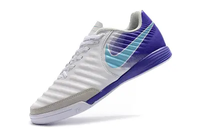 Nike Tiempo Ligera IV IC - White/Light Blue/Purple