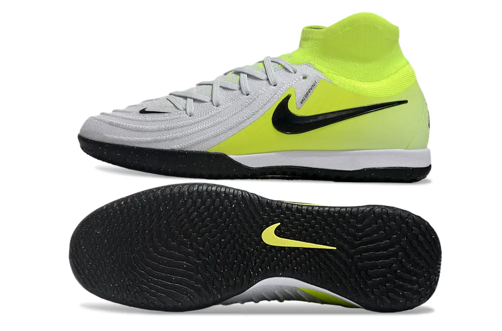 Nike Phantom Luna Elite IC - Gray/Lime Burst/Black Night