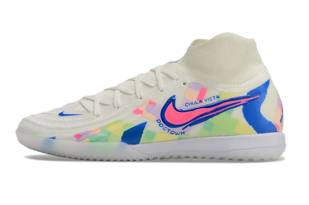Nike Phantom Luna Elite IC - White/Neon Blue/Pastel Multicolor