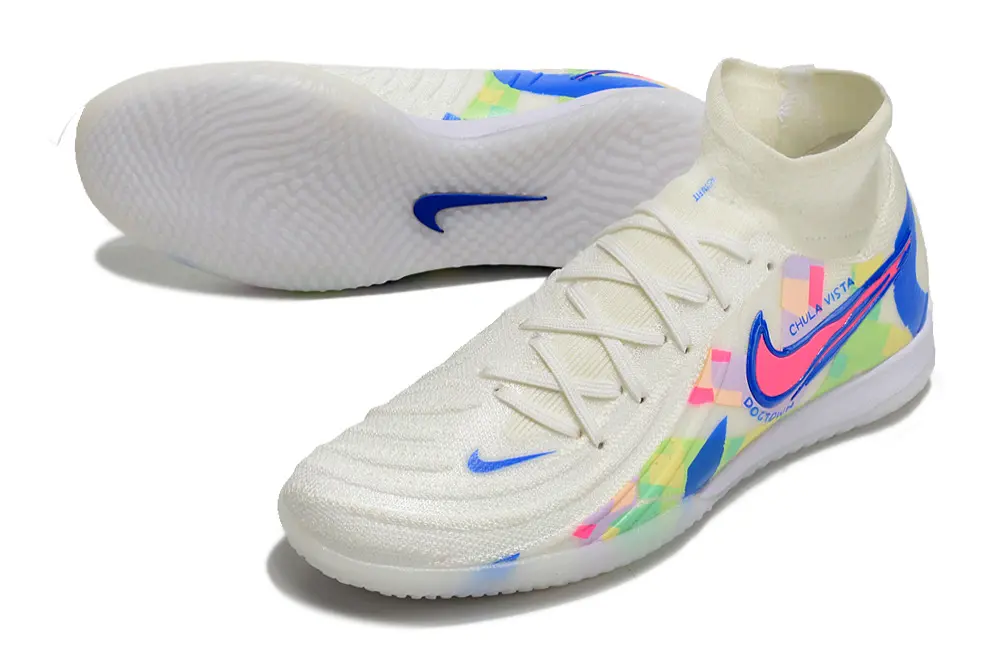 Nike Phantom Luna Elite IC - White/Neon Blue/Pastel Multicolor