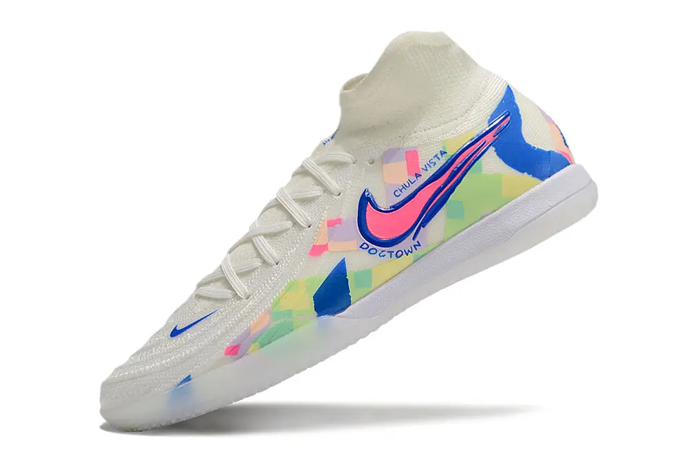 Nike Phantom Luna Elite IC - White/Neon Blue/Pastel Multicolor