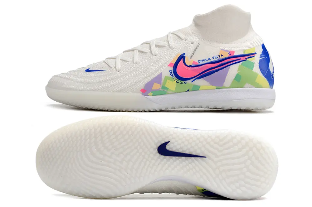 Nike Phantom Luna Elite IC - White/Vibrant Blue/Neon Green