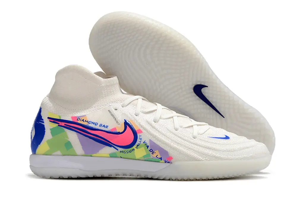 Nike Phantom Luna Elite IC - White/Vibrant Blue/Neon Green