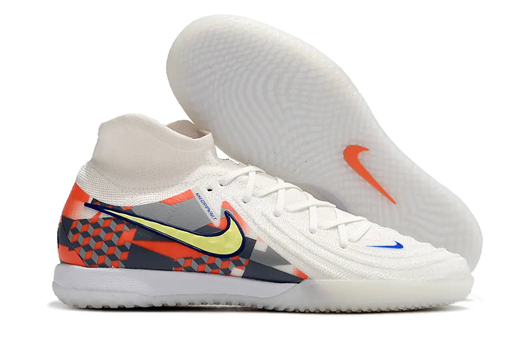 Nike Phantom Luna Elite IC - White/Vibrant Orange/Electric Blue