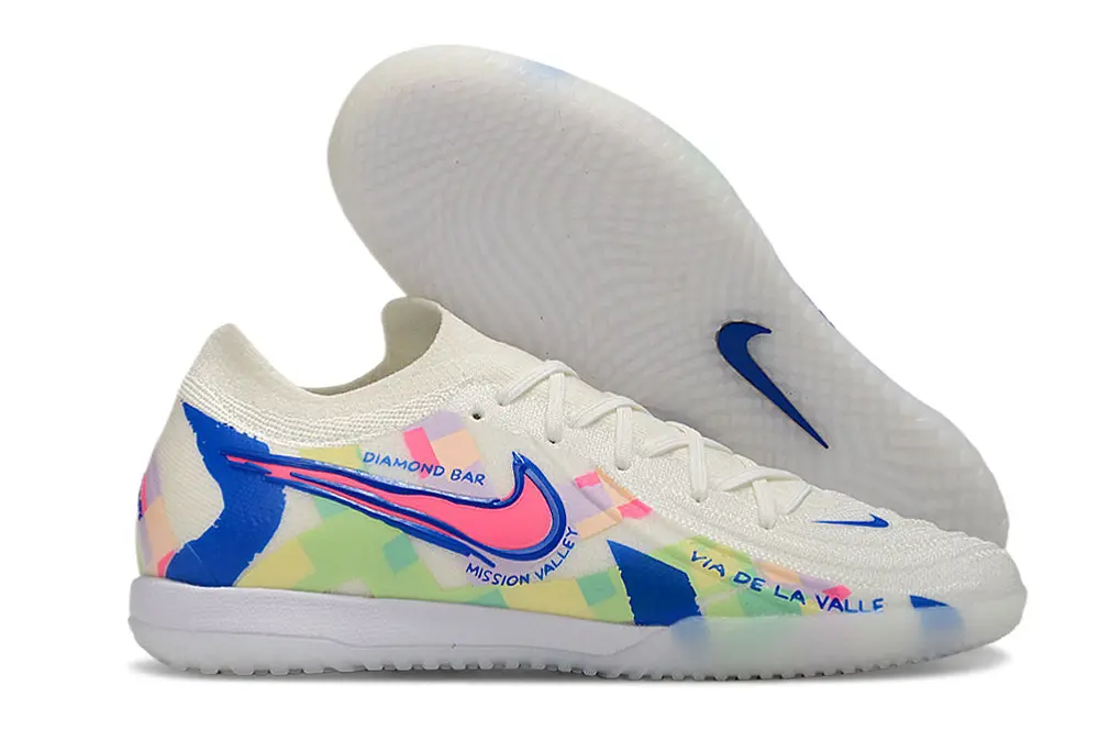 Nike Phantom GX 2 Elite IC - White/Pastel Colorful/Bright Blue