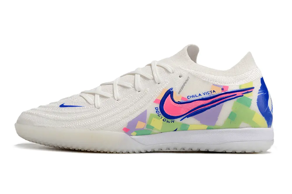 Nike Phantom GX 2 Elite IC - White/Bright Blue/Fun Pink