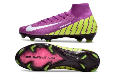 Nike Air Zoom Mercurial Superfly 10 Elite FG - Purple/Electric Lime/Vibrant Pink