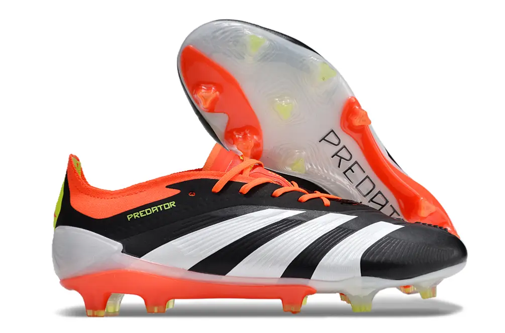 Adidas Predator Elite FG - Black/Electric Orange/Neon Yellow