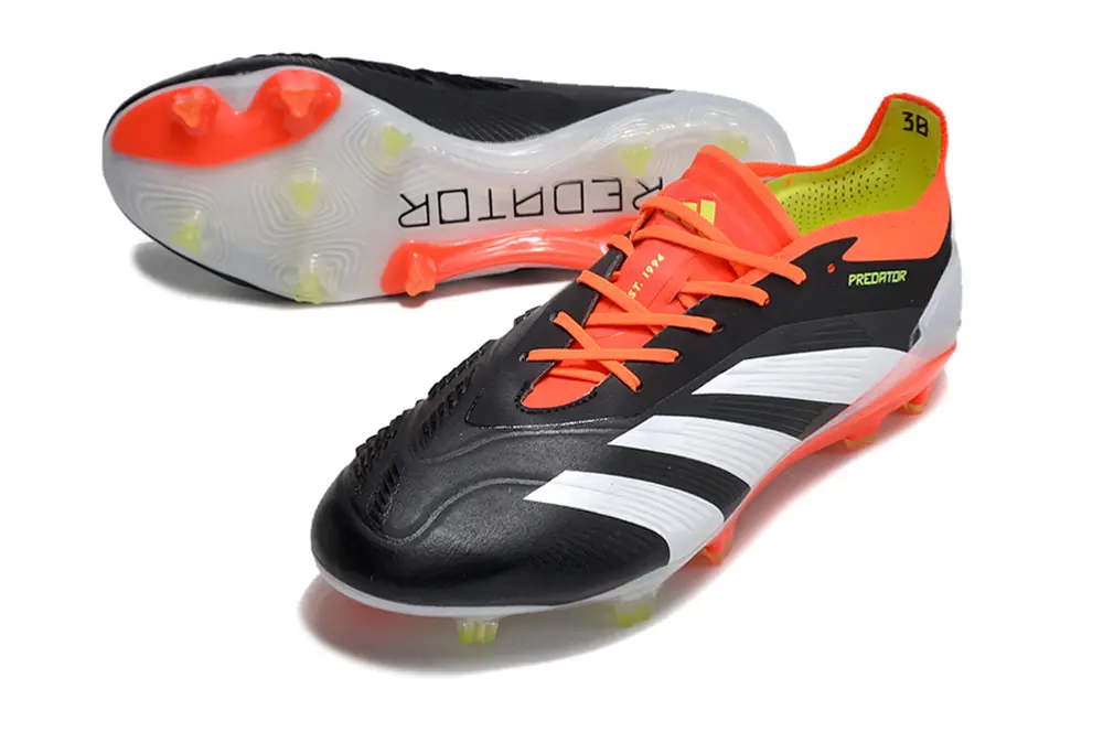 Adidas Predator Elite FG - Black/Electric Orange/Neon Yellow