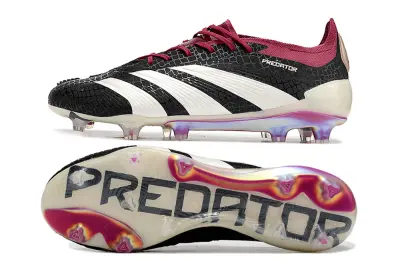 Adidas Predator Elite FG - Black/Crimson Red/Pearl White