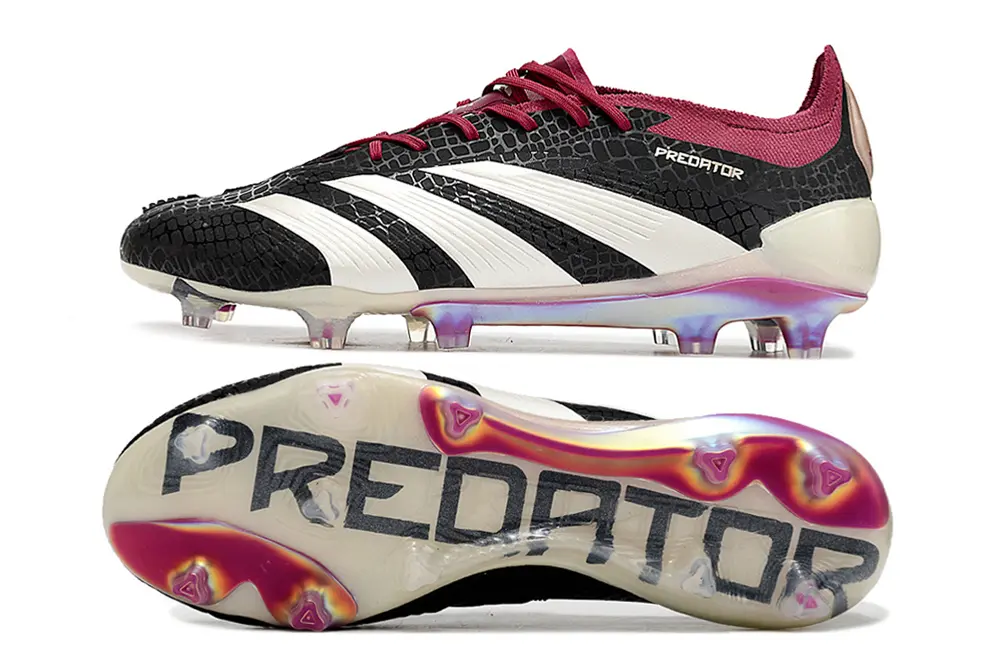 Adidas Predator Elite FG - Black/Crimson Red/Pearl White