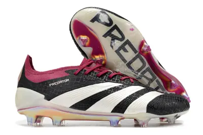 Adidas Predator Elite FG - Black/Crimson Red/Pearl White