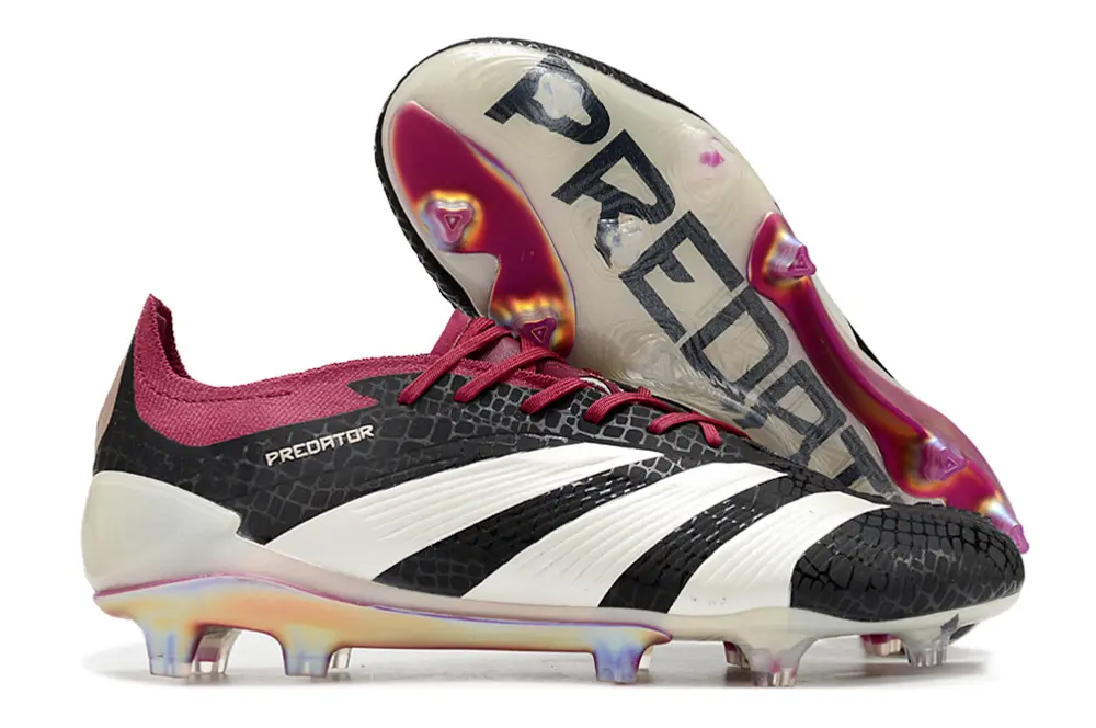 Adidas Predator Elite FG - Black/Crimson Red/Pearl White