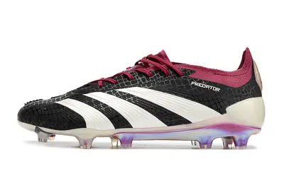 Adidas Predator Elite FG - Black/Crimson Red/Pearl White