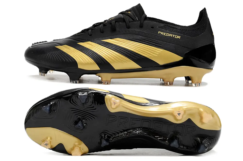 Adidas Predator Elite FG - Black/Gold Rush/Shadow Black