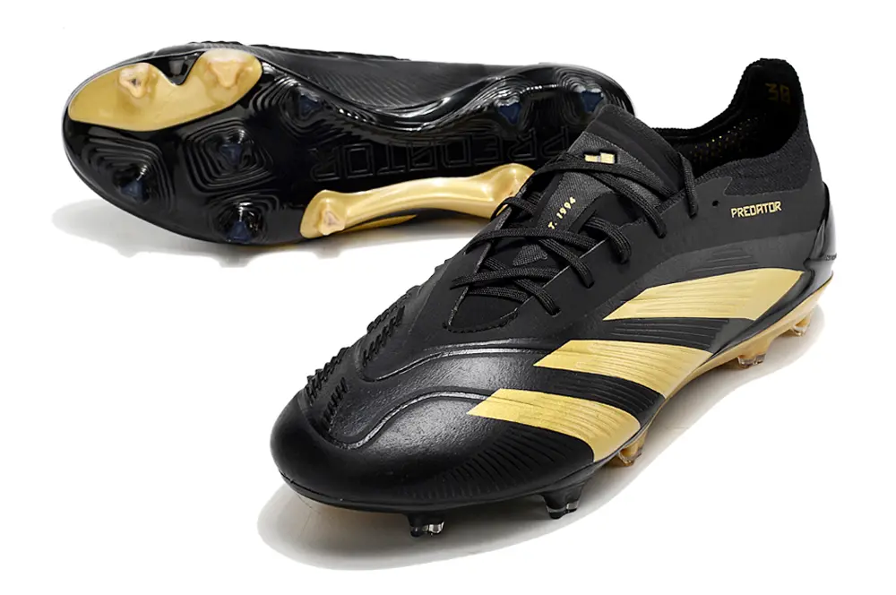 Adidas Predator Elite FG - Black/Gold Rush/Shadow Black