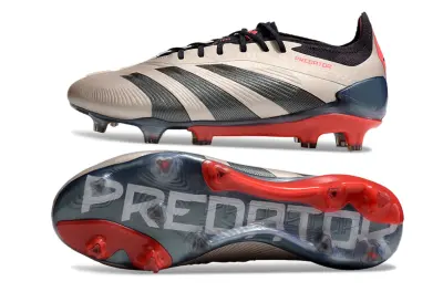 Adidas Predator Elite FG - Beige/Crimson Red/Navy Blue