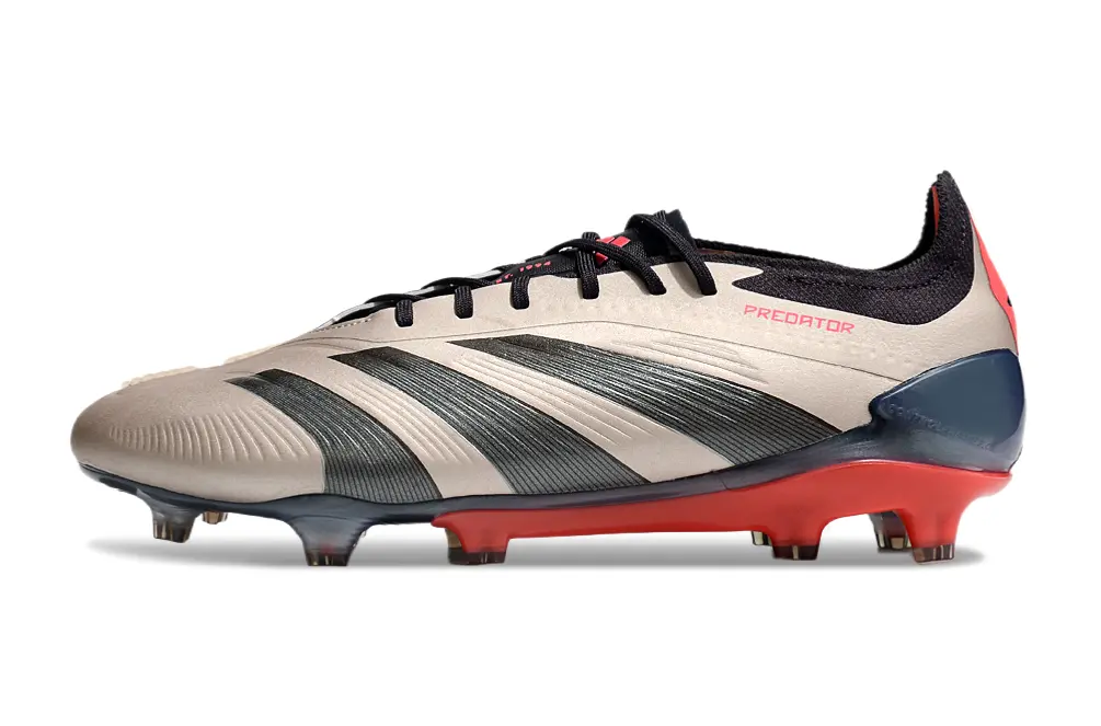 Adidas Predator Elite FG - Beige/Crimson Red/Navy Blue