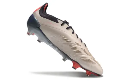 Adidas Predator Elite FG - Beige/Crimson Red/Navy Blue