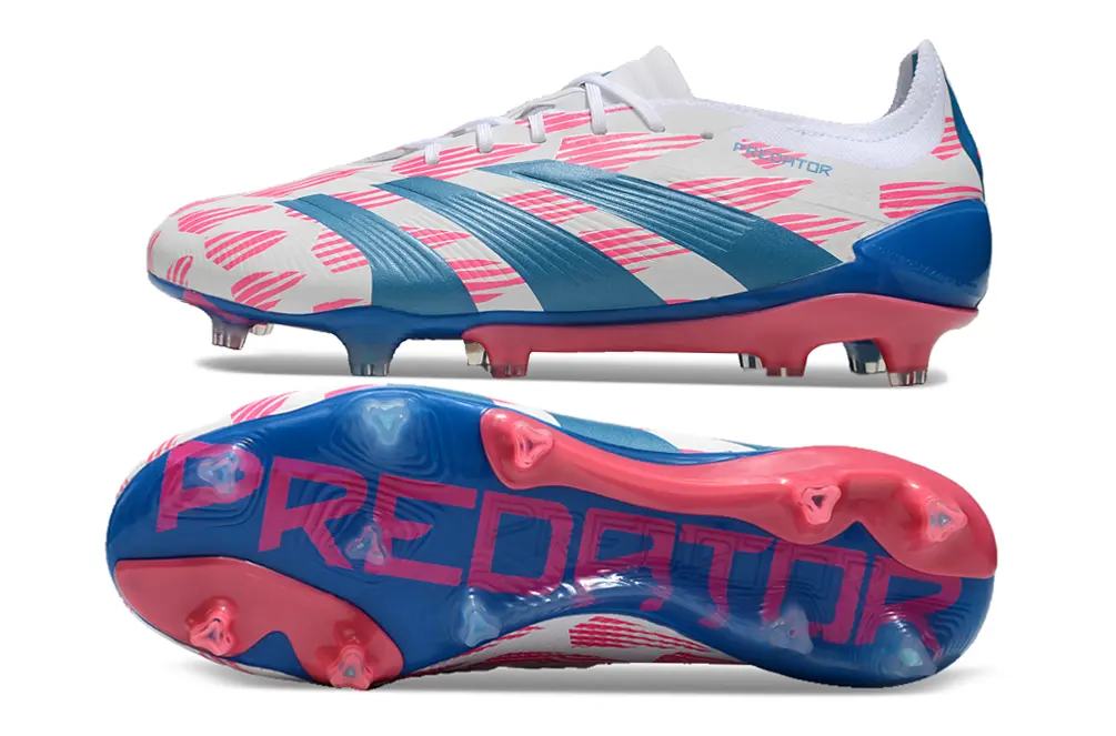Adidas Predator Elite FG - White/Vibrant Blue/Candy Pink