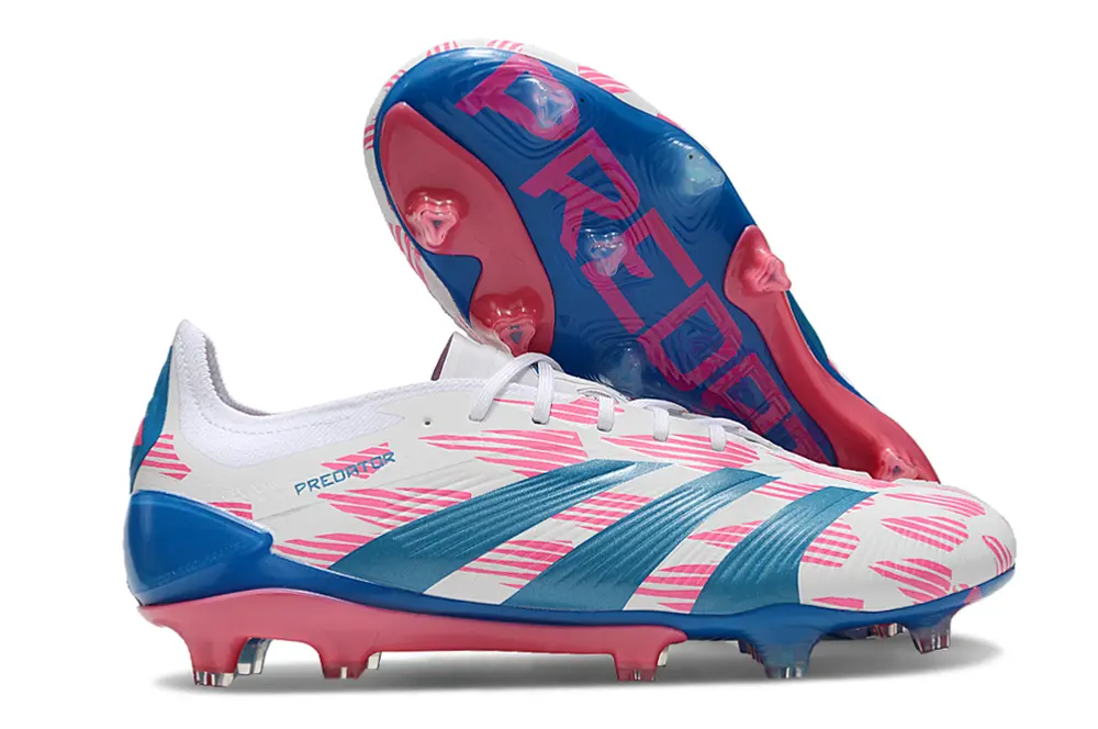 Adidas Predator Elite FG - White/Vibrant Blue/Candy Pink