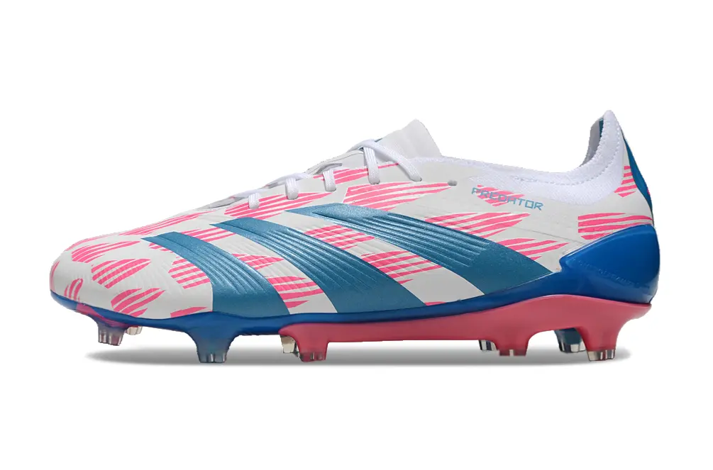 Adidas Predator Elite FG - White/Vibrant Blue/Candy Pink
