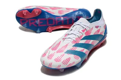 Adidas Predator Elite FG - White/Vibrant Blue/Candy Pink