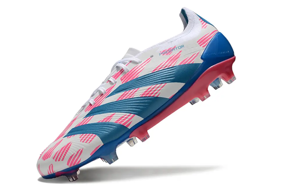 Adidas Predator Elite FG - White/Vibrant Blue/Candy Pink