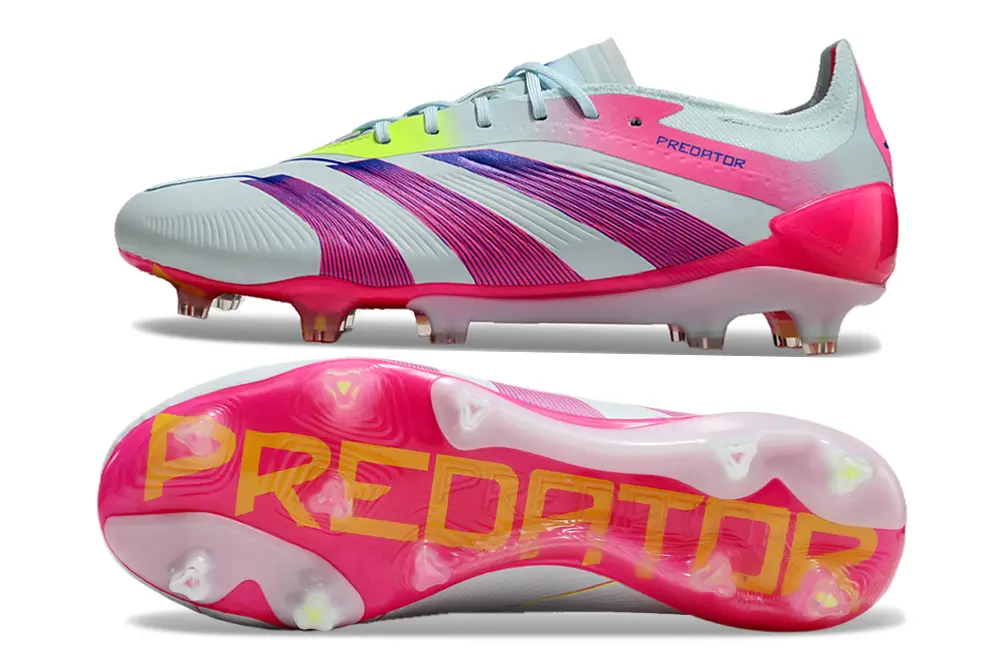 Adidas Predator Elite FG - White/Vibrant Pink/Neon Yellow