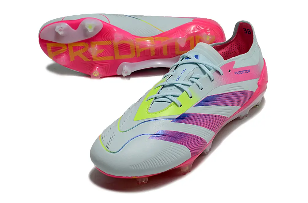 Adidas Predator Elite FG - White/Vibrant Pink/Neon Yellow