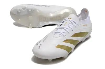 Adidas Predator Elite FG - White/Golden Highlight/White Base
