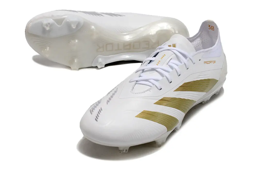 Adidas Predator Elite FG - White/Golden Highlight/White Base