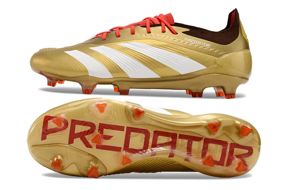Adidas Predator Elite FG - Gold/Burnished Gold/Fiery Red