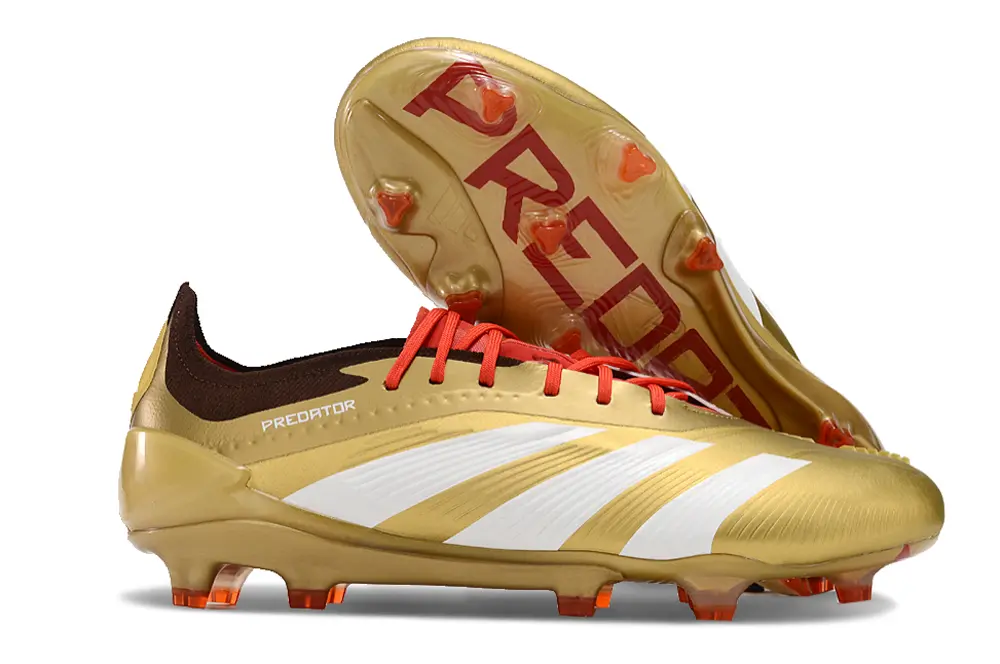Adidas Predator Elite FG - Gold/Burnished Gold/Fiery Red