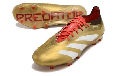 Adidas Predator Elite FG - Gold/Burnished Gold/Fiery Red