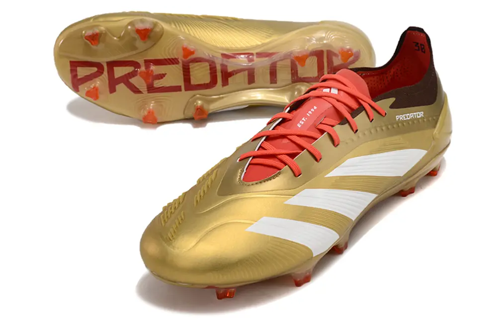 Adidas Predator Elite FG - Gold/Burnished Gold/Fiery Red