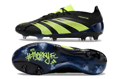 MerkyFC x Adidas Predator Elite FG - Black/Lime Burst/Night Sky