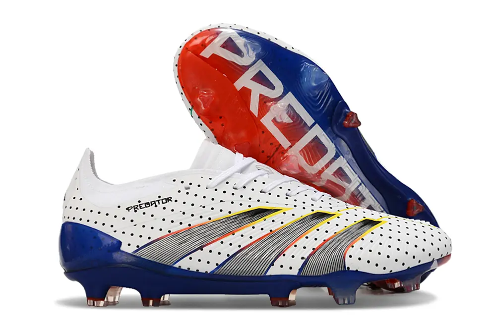 Euphoria x Adidas Predator Elite FG - White/Royal Blue/Crimson Red