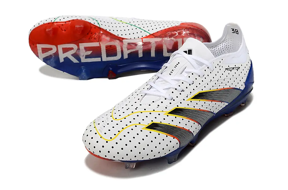 Euphoria x Adidas Predator Elite FG - White/Royal Blue/Crimson Red