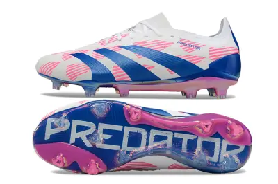 Adidas Predator Elite FG - White/Blue Burst/Pink Splash