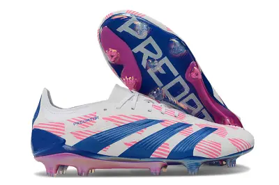 Adidas Predator Elite FG - White/Blue Burst/Pink Splash