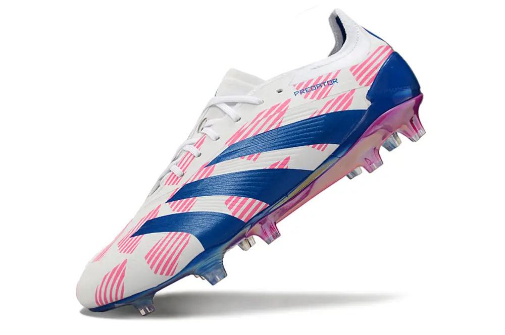 Adidas Predator Elite FG - White/Blue Burst/Pink Splash