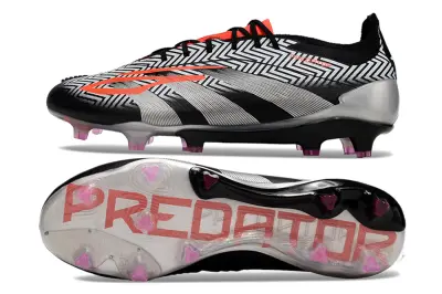 Adidas Predator Elite FG - Black/Fiery Orange/Metallic Silver