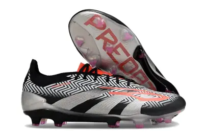Adidas Predator Elite FG - Black/Fiery Orange/Metallic Silver