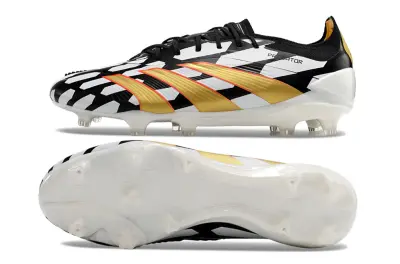 Adidas Predator Elite FG - Black/Gold/White