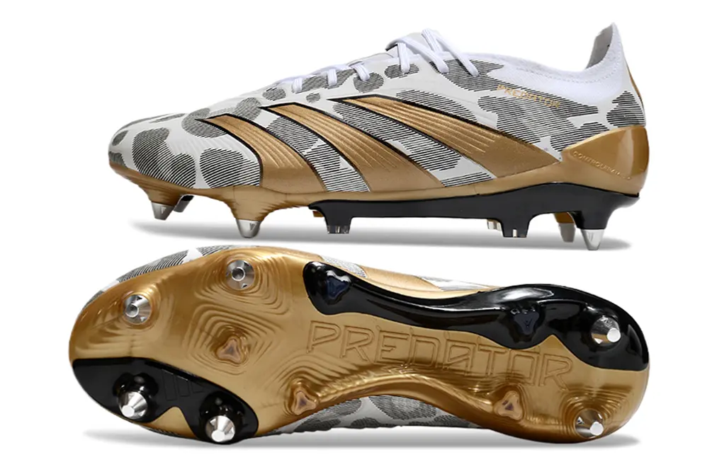 Adidas Predator 24 Elite SG - White/Gold/Black