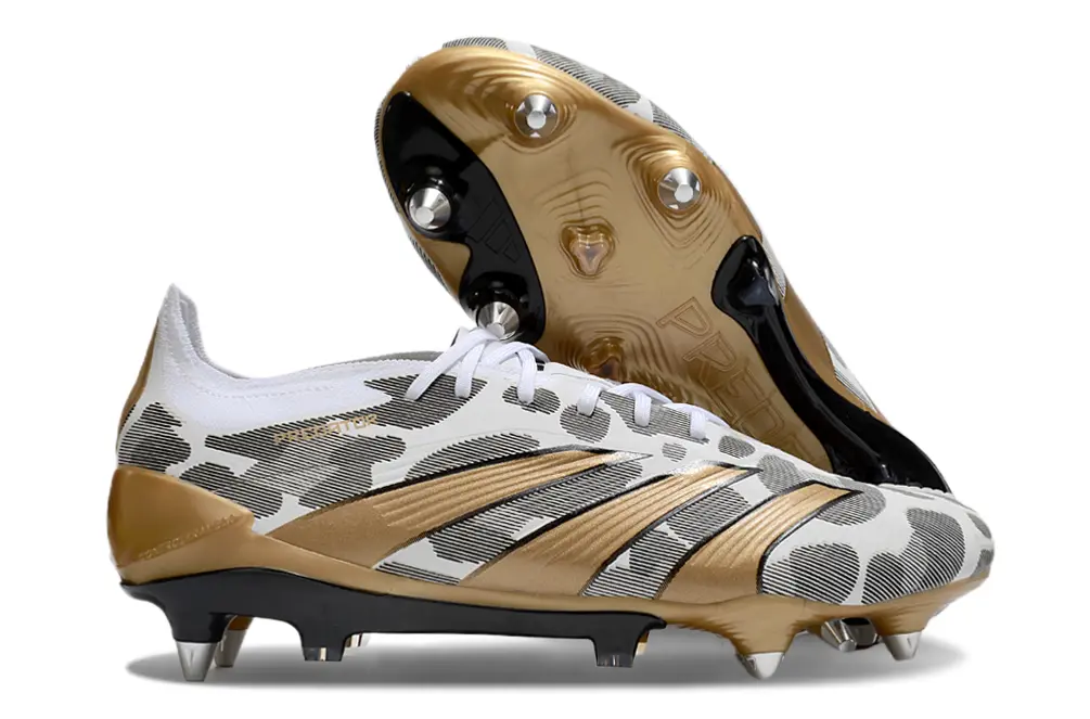 Adidas Predator 24 Elite SG - White/Gold/Black