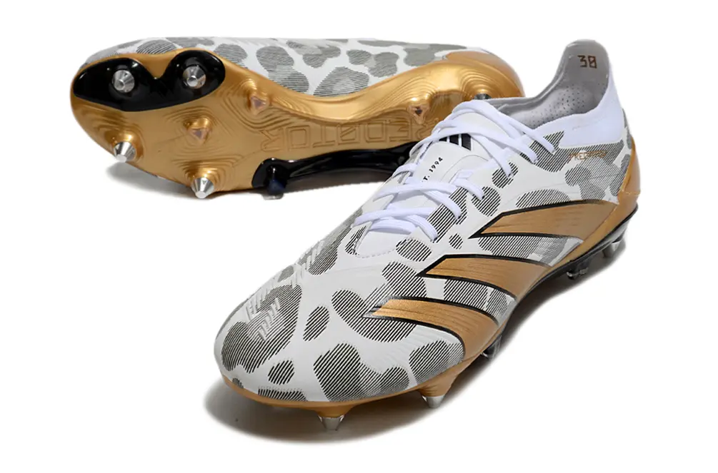 Adidas Predator 24 Elite SG - White/Gold/Black