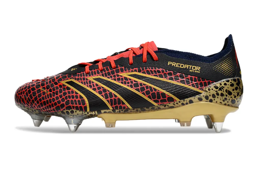 Adidas Predator 24 Elite SG - Red/Black/Gold