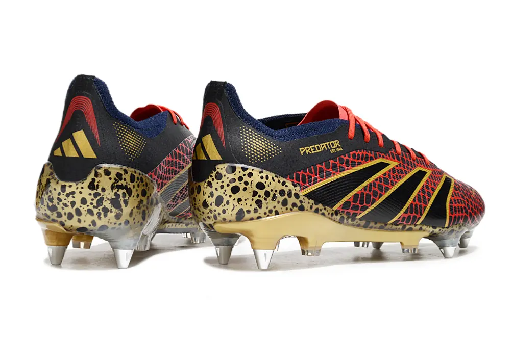 Adidas Predator 24 Elite SG - Red/Black/Gold
